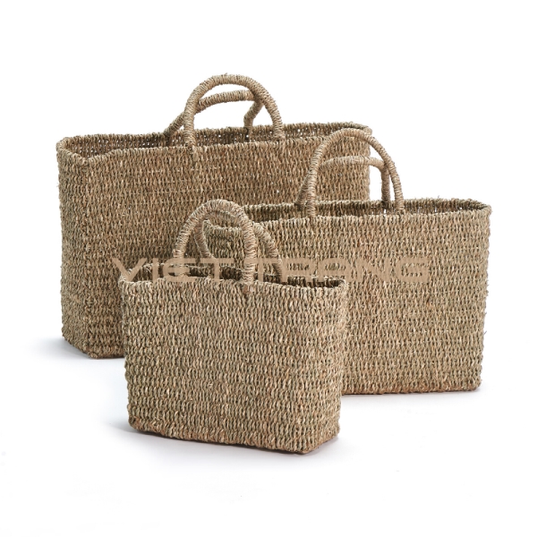 Handmade seagrass handbag